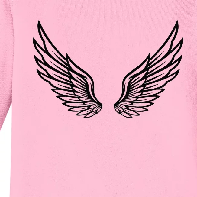 Tattoo Wings Angel Wings Mobile Phone Cover Hoodie Wings Baby Long Sleeve Bodysuit