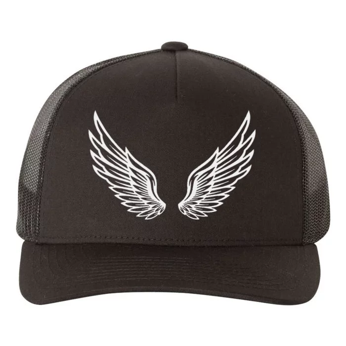 Tattoo Wings Angel Wings Mobile Phone Cover Hoodie Wings Yupoong Adult 5-Panel Trucker Hat