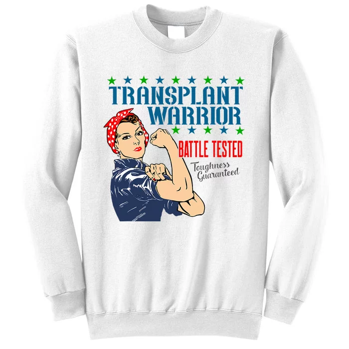 Transplant Warrior A Vintage Women Transplant Recipient Sweatshirt