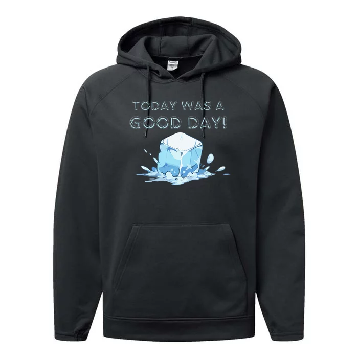 Today Was A Good Day Cute With Water Splashes Performance Fleece Hoodie