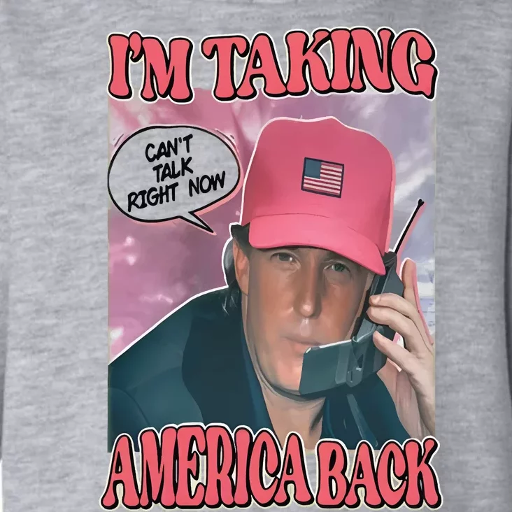 The Walking A IM Taking America Back CanT Talk Right Now Toddler Hoodie