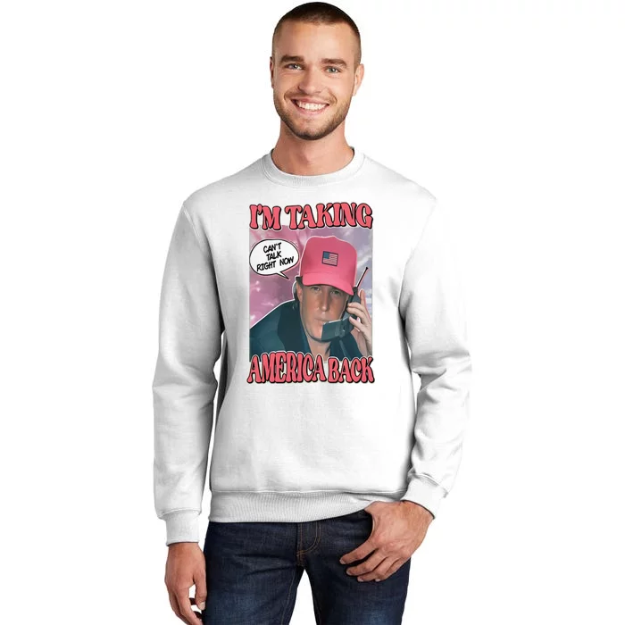 The Walking A IM Taking America Back CanT Talk Right Now Sweatshirt