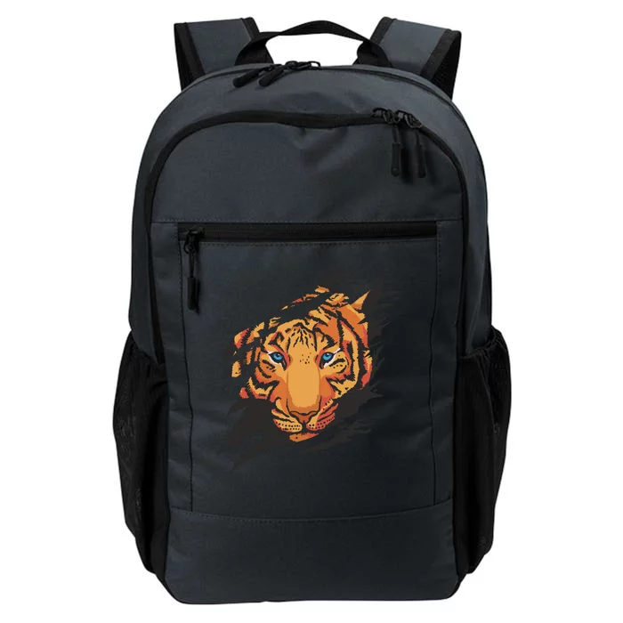 Tiger Wild Animal Ripped Daily Commute Backpack