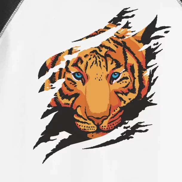 Tiger Wild Animal Ripped Toddler Fine Jersey T-Shirt