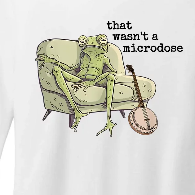 That WasnT A Microdose Humor Strange Naked Frog Meme Womens CVC Long Sleeve Shirt