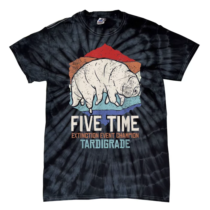 Tardigrade Water Bear Extinction Event Champion Print Tie-Dye T-Shirt