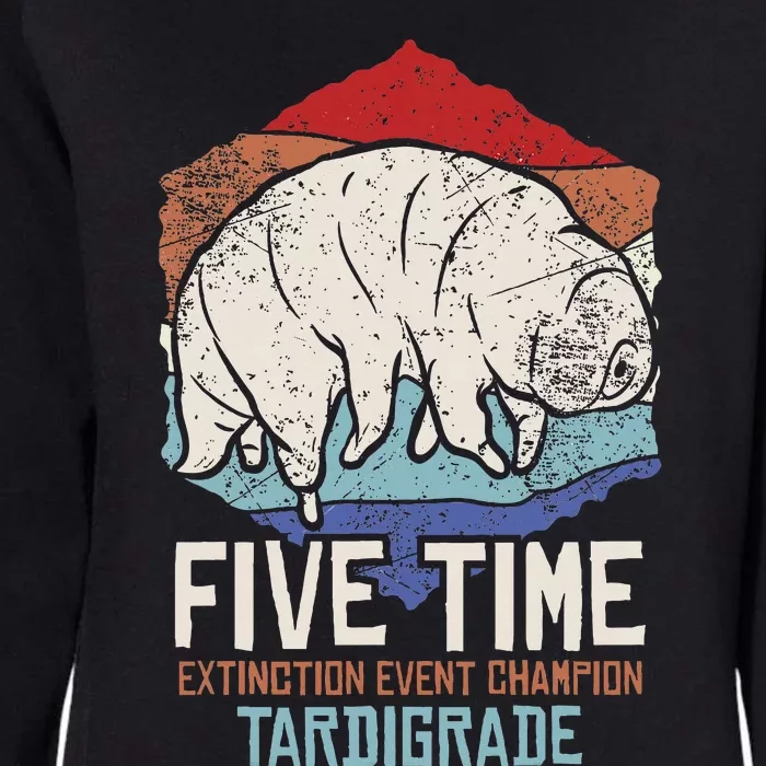 Tardigrade Water Bear Extinction Event Champion Print Womens California Wash Sweatshirt