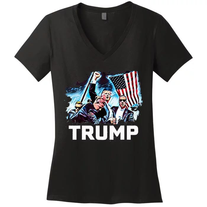 Trump Will Be Legend Women's V-Neck T-Shirt