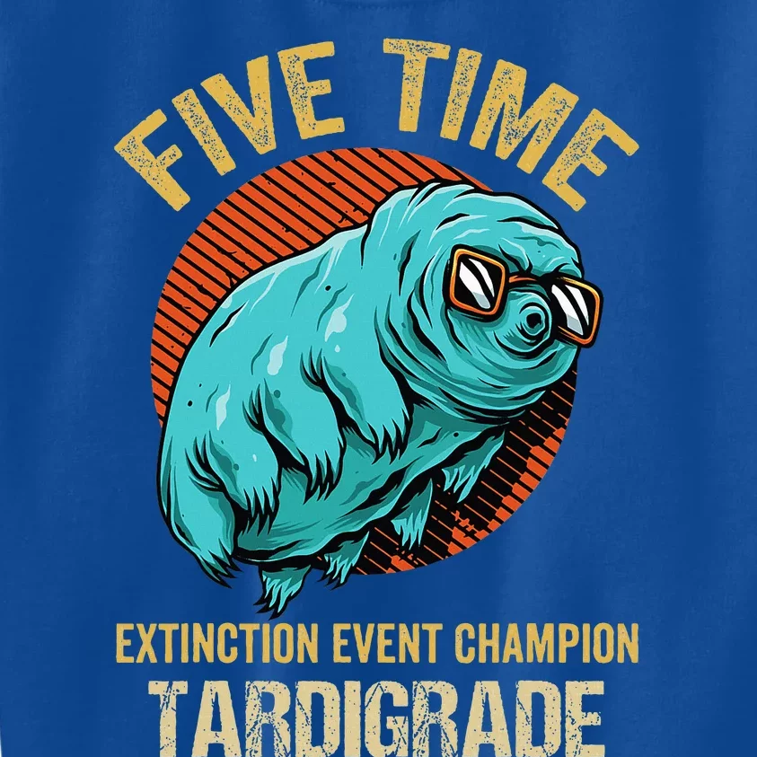 Tardigrade Water Bear Extinction Event Champion Microbiology Kids Sweatshirt