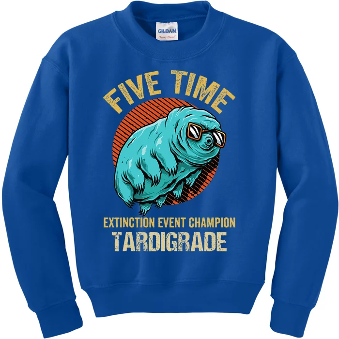 Tardigrade Water Bear Extinction Event Champion Microbiology Kids Sweatshirt