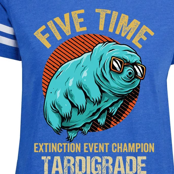 Tardigrade Water Bear Extinction Event Champion Microbiology Enza Ladies Jersey Football T-Shirt