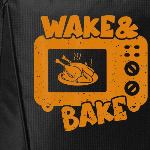 Turkey Wake Bake Feast Meal Dinner Thanksgiving Chef City Backpack