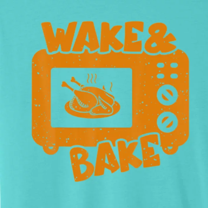 Turkey Wake Bake Feast Meal Dinner Thanksgiving Chef ChromaSoft Performance T-Shirt