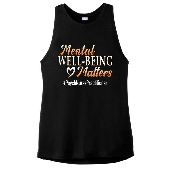 Tal Well Being Matters Psych Nurse Practitioner Cute Gift Ladies Tri-Blend Wicking Tank