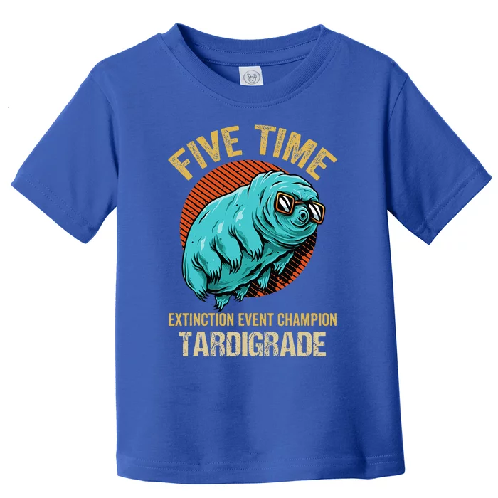 Tardigrade Water Bear Extinction Event Champion Microbiology Toddler T-Shirt