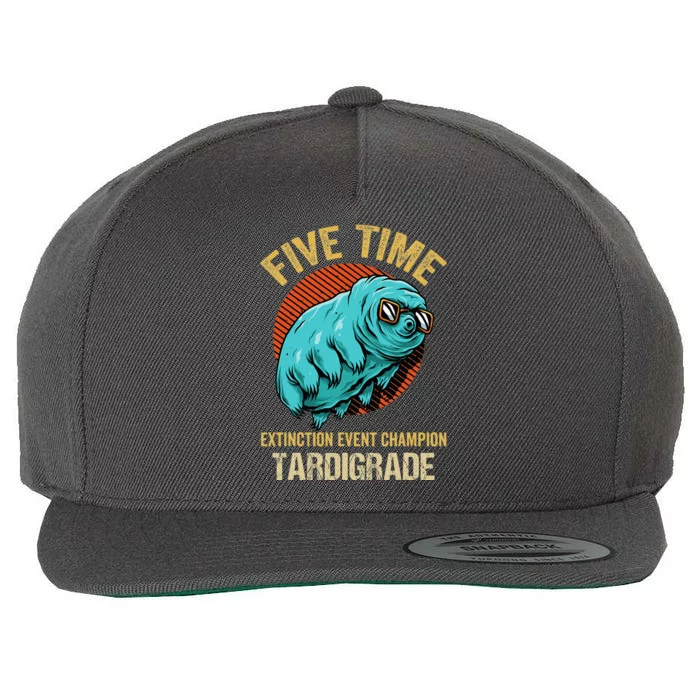 Tardigrade Water Bear Extinction Event Champion Microbiology Wool Snapback Cap