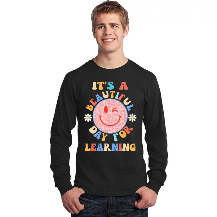 Teacher Women Back To School Beautiful Day For Learning Tall Long Sleeve T-Shirt