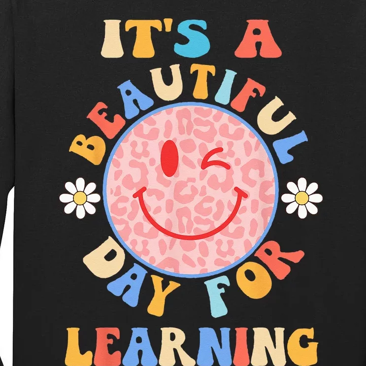 Teacher Women Back To School Beautiful Day For Learning Tall Long Sleeve T-Shirt