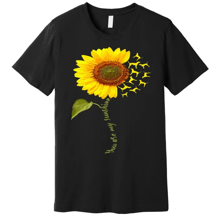 Treeing Walker Coonhound Sunflower Premium T-Shirt