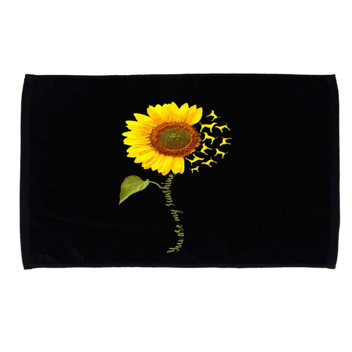 Treeing Walker Coonhound Sunflower Microfiber Hand Towel