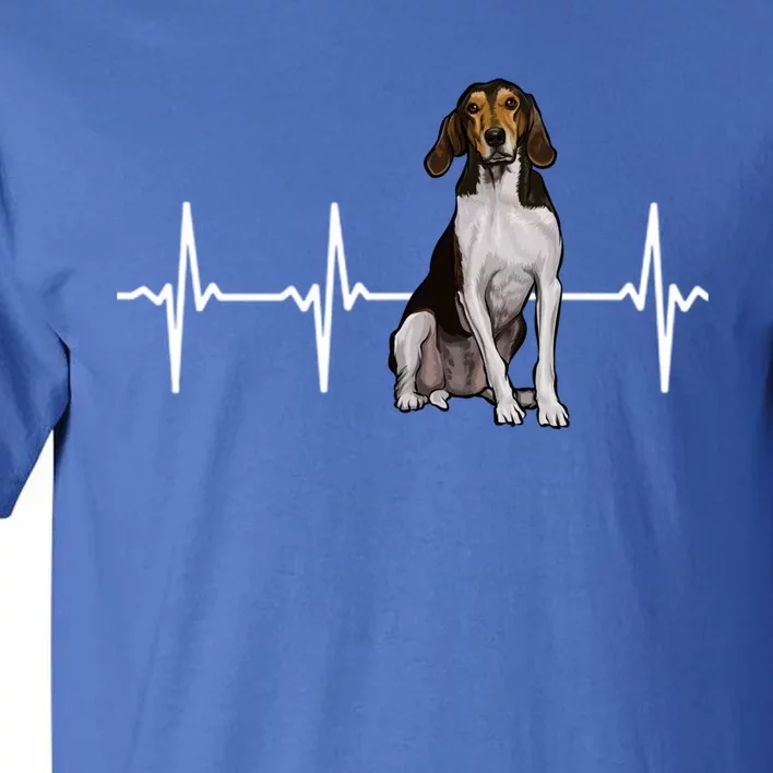 Treeing Walker Coonhound Heartbeat Dog Lover Gift Tall T-Shirt