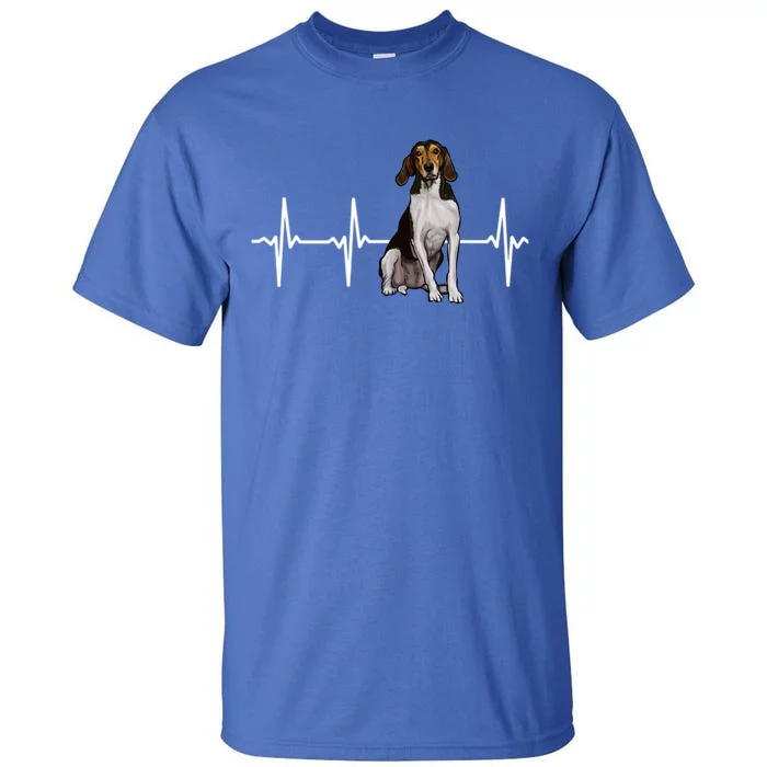 Treeing Walker Coonhound Heartbeat Dog Lover Gift Tall T-Shirt