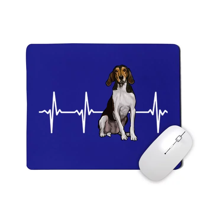 Treeing Walker Coonhound Heartbeat Dog Lover Gift Mousepad