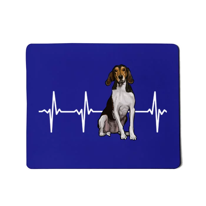 Treeing Walker Coonhound Heartbeat Dog Lover Gift Mousepad