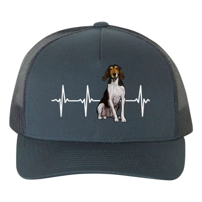 Treeing Walker Coonhound Heartbeat Dog Lover Gift Yupoong Adult 5-Panel Trucker Hat