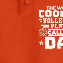 The Worlds Coolest Volleyball Player Calls Me Dad Gift Dry Zone Grid Performance Polo