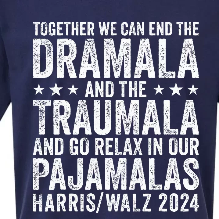 Together We Can End The Dramala And The Traumala Sueded Cloud Jersey T-Shirt