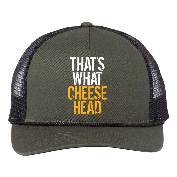 That's What Cheese Head Packers Retro Rope Trucker Hat Cap