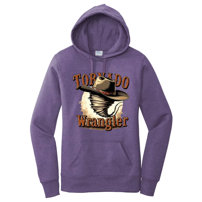 Tornado Wrangler Cowboy Wrangler Women's Pullover Hoodie