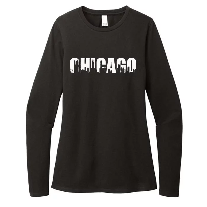 The Windy City Chicago Illinois Home City Womens CVC Long Sleeve Shirt