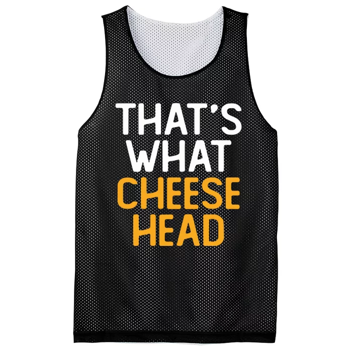 Thats What Cheese Head Green Bay Packer Mesh Reversible Basketball Jersey Tank