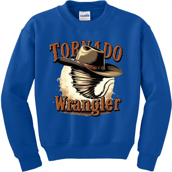 Tornado Wrangler Cowboy Wrangler Kids Sweatshirt