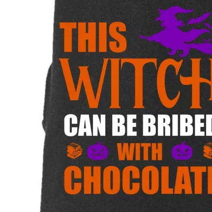 This Witch Can Be Bribed With Chocolate Doggie 3-End Fleece Hoodie