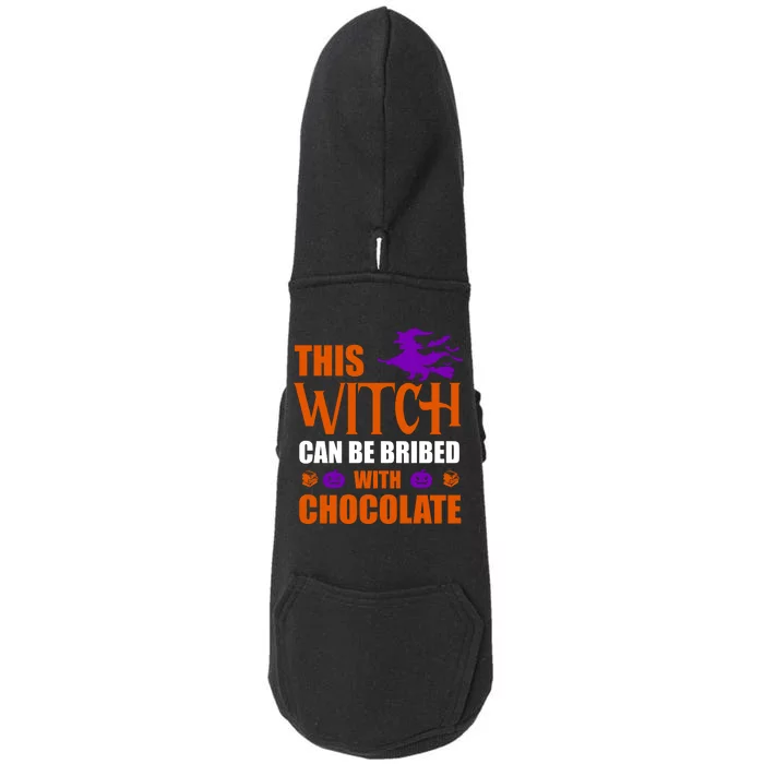 This Witch Can Be Bribed With Chocolate Doggie 3-End Fleece Hoodie