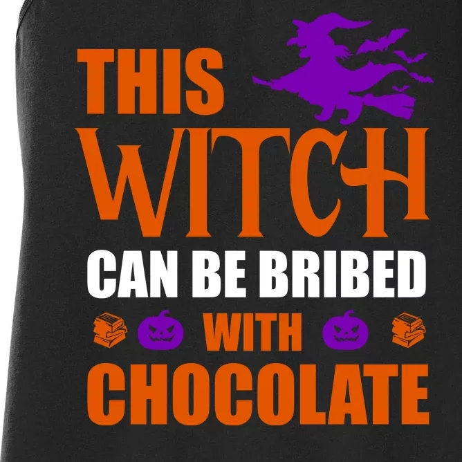 This Witch Can Be Bribed With Chocolate Women's Racerback Tank