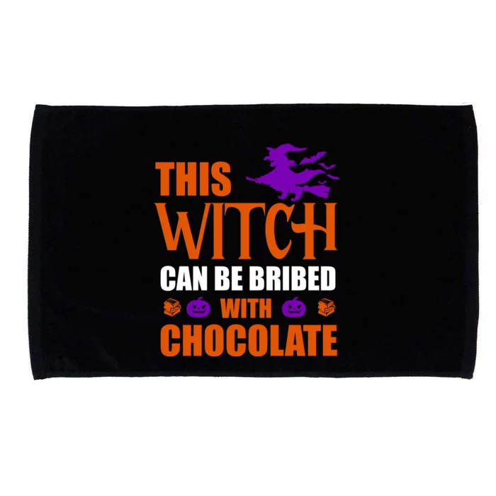 This Witch Can Be Bribed With Chocolate Microfiber Hand Towel