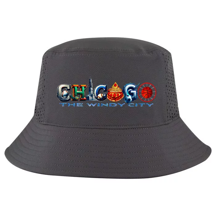 The Windy City A Chicago Sporting Team Fan A Fun Chicagoan Cool Comfort Performance Bucket Hat