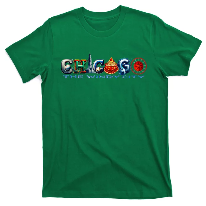 The Windy City A Chicago Sporting Team Fan A Fun Chicagoan T-Shirt