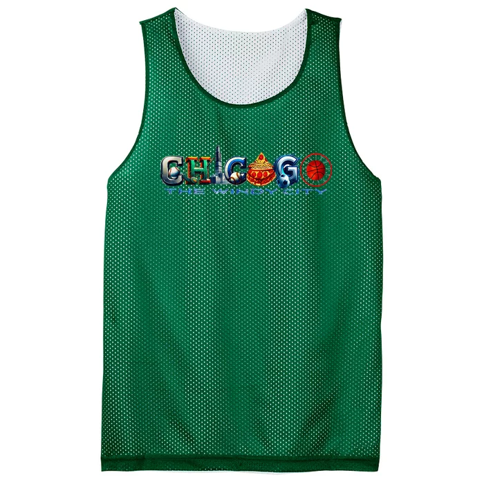 The Windy City A Chicago Sporting Team Fan A Fun Chicagoan Mesh Reversible Basketball Jersey Tank