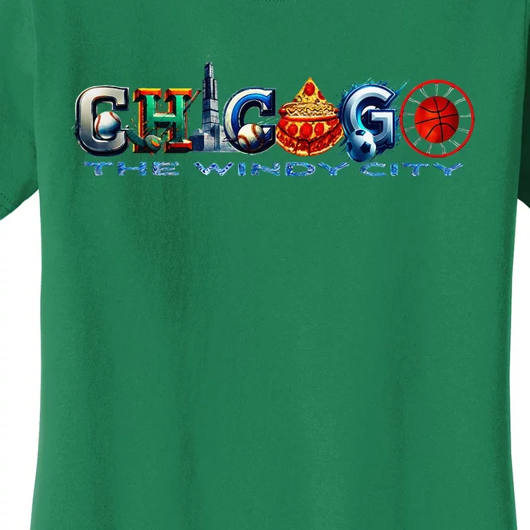 The Windy City A Chicago Sporting Team Fan A Fun Chicagoan Women's T-Shirt