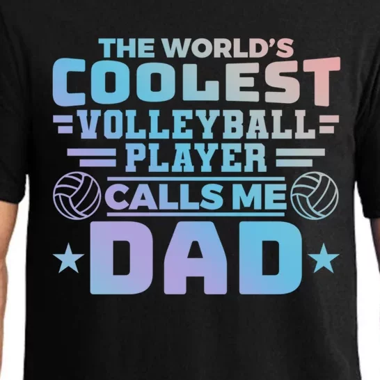 The Worlds Coolest Volleyball Player Calls Me Dad Gift Pajama Set