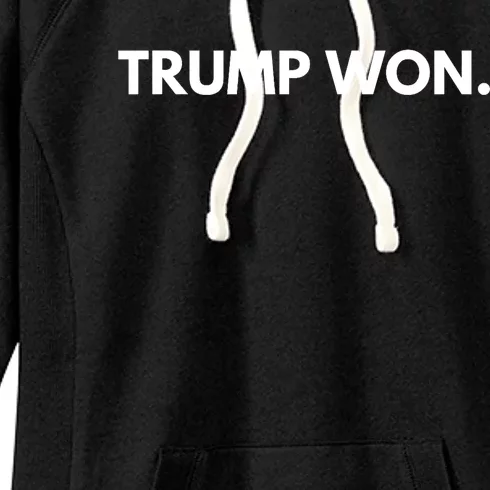 Trump Won Conservative Party Supporter Women's Fleece Hoodie