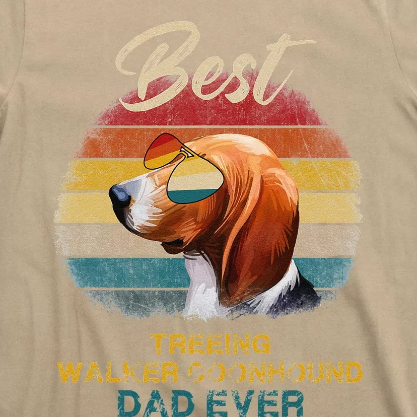 Treeing Walker Coonhound Dog Best Dad Ever Father Day T-Shirt