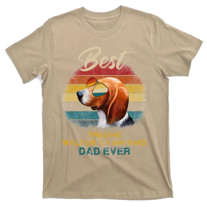 Treeing Walker Coonhound Dog Best Dad Ever Father Day T-Shirt