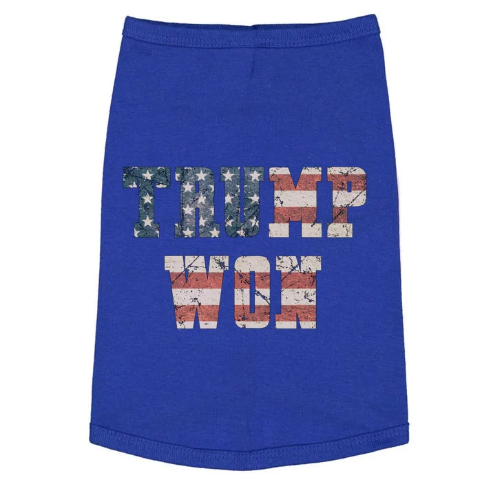 Trump Won Cute Gift Doggie Tank