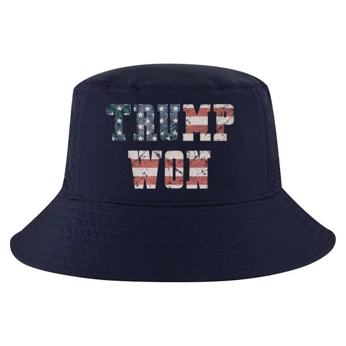 Trump Won Cute Gift Cool Comfort Performance Bucket Hat